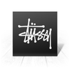 Заказать открытку в Москве. Открытка 15x15 см Stussy от DESIGNER   - готовые дизайны и нанесение принтов.