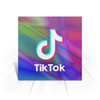 Заказать открытку в Москве. Открытка 15x15 см TikTok  от DESIGNER   - готовые дизайны и нанесение принтов.