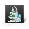 Заказать открытку в Москве. Открытка 15x15 см Let it snow от Cafe Deco  - готовые дизайны и нанесение принтов.