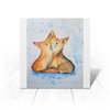 Заказать открытку в Москве. Открытка 15x15 см Corgi love от Yulia Budakova - готовые дизайны и нанесение принтов.