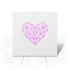 Заказать открытку в Москве. Открытка 15x15 см  Low Poly Heart  от natulia_hatulia@yahoo.com - готовые дизайны и нанесение принтов.