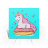 Заказать открытку в Москве. Открытка 15x15 см Unicorn Donut от Jimmy Flash - готовые дизайны и нанесение принтов.
