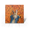 Заказать открытку в Москве. Открытка 15x15 см Кролик Питер от skynatural - готовые дизайны и нанесение принтов.