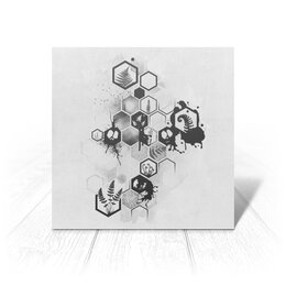 Заказать открытку в Москве. Открытка 15x15 см Папоротник от oneredfoxstore@gmail.com - готовые дизайны и нанесение принтов.
