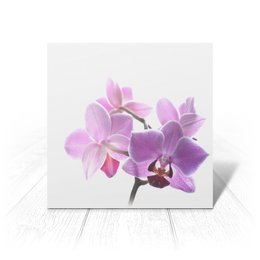 Заказать открытку в Москве. Открытка 15x15 см Орхидея от Оксана Музыка - готовые дизайны и нанесение принтов.
