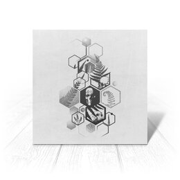 Заказать открытку в Москве. Открытка 15x15 см Папоротник от oneredfoxstore@gmail.com - готовые дизайны и нанесение принтов.