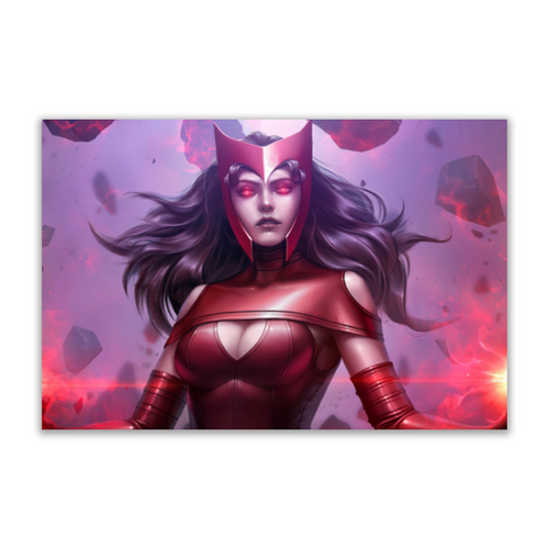 Заказать открытку в Москве. Открытка 15x10 см Алая Ведьма / Scarlet Witch от Jimmy Flash - готовые дизайны и нанесение принтов.