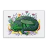 Заказать открытку в Москве. Открытка 15x10 см Зеленый дракон в листьях от tigerda  - готовые дизайны и нанесение принтов.