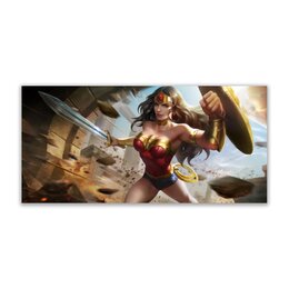 Заказать открытку в Москве. Открытка 21x10 см Чудо-женщина / Wonder Woman от Jimmy Flash - готовые дизайны и нанесение принтов.