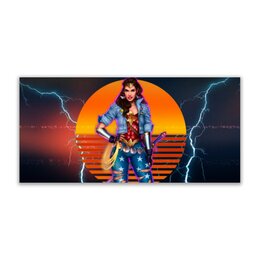 Заказать открытку в Москве. Открытка 21x10 см Чудо-женщина / Wonder Woman от Jimmy Flash - готовые дизайны и нанесение принтов.