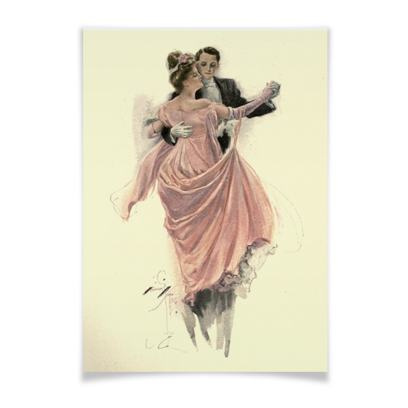 Printio Плакат A3(29.7×42) Вальс танец влюбленных