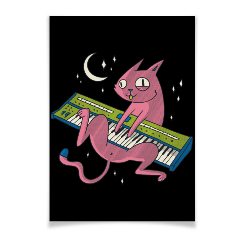 Printio Плакат A3(29.7×42) Synth cat