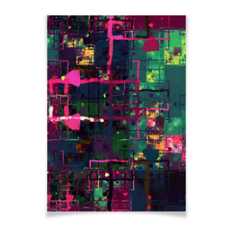 Printio Плакат A3(29.7×42) Цветовая графика цена и фото