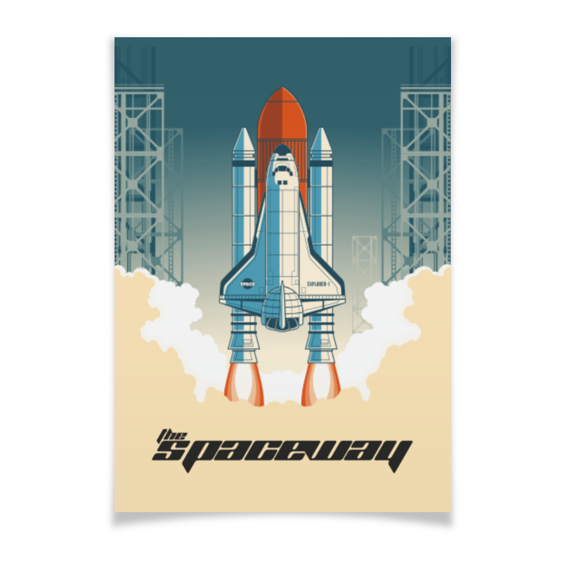 Printio Плакат A3(29.7×42) The spaceway мойсик наталья космос книжка плакат
