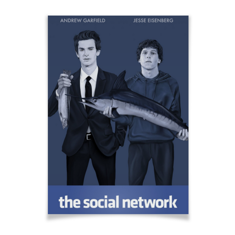 Printio Плакат A3(29.7×42) Социальная сеть / the social network