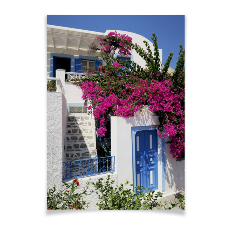 Printio Плакат A3(29.7×42) греция. остров санторини