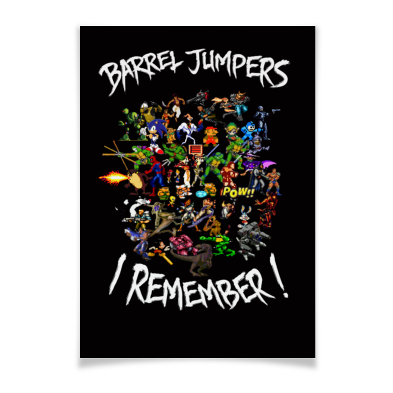 Printio Плакат A3(29.7×42) Barrel jumpers. i remember!