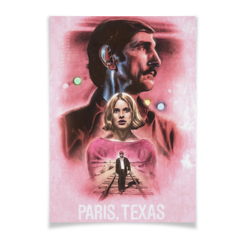 Printio Плакат A3(29.7×42) Париж, техас / paris, texas цена и фото