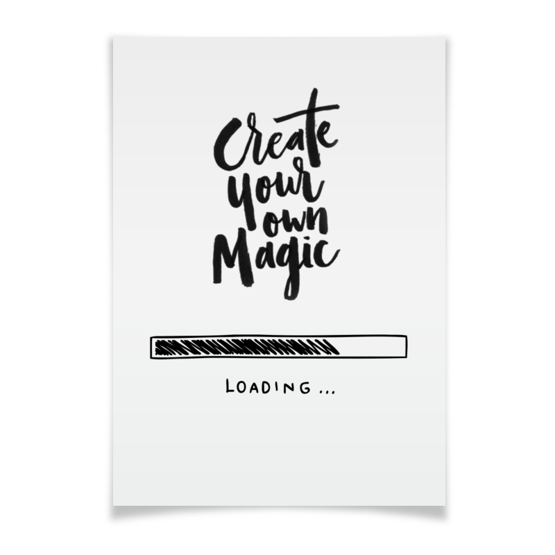 Printio Плакат A3(29.7×42) Твори магию printio значок твори магию