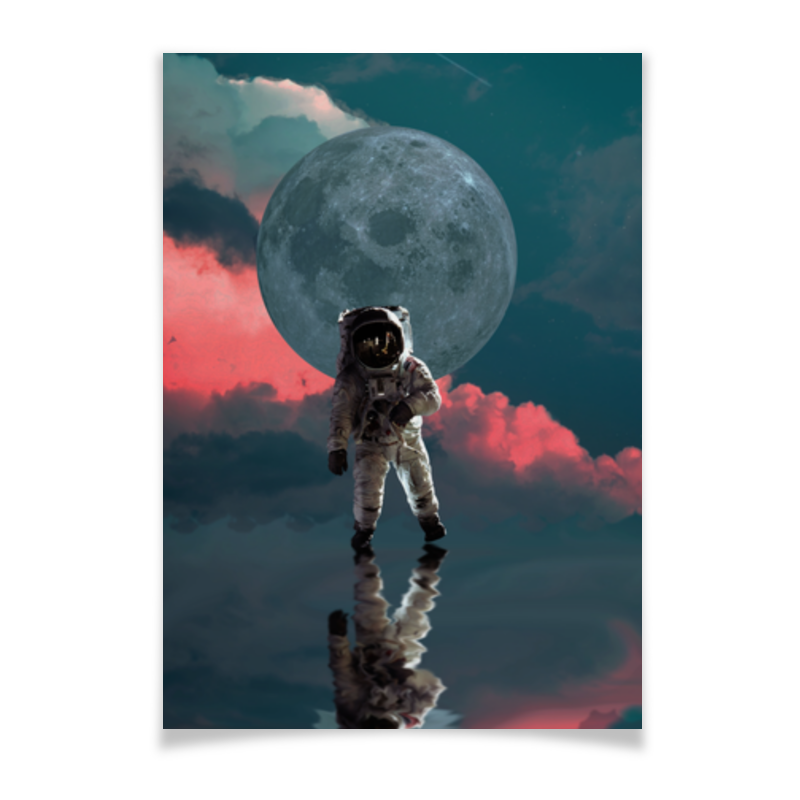 Printio Плакат A3(29.7×42) Космонавт астронавт printio плакат a3 29 7×42 космический кит