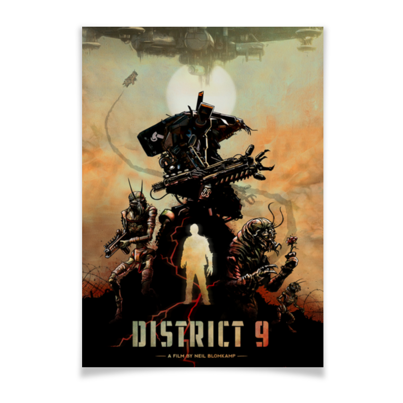 Printio Плакат A3(29.7×42) Район 9 / district 9 printio плакат a3 29 7×42 9 мая