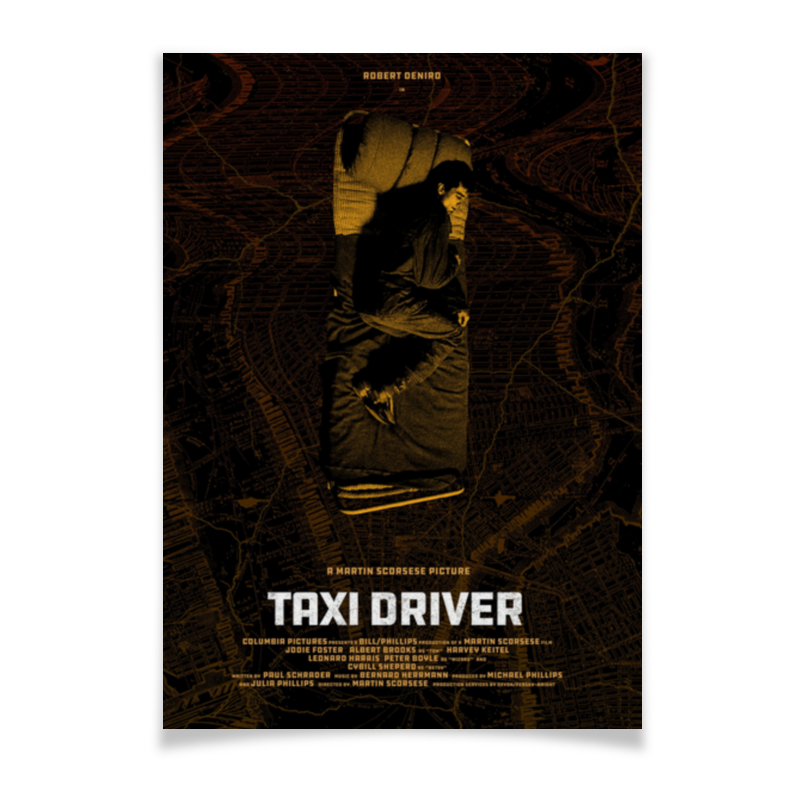 Printio Плакат A3(29.7×42) Таксист / taxi driver printio футболка классическая таксист taxi driver