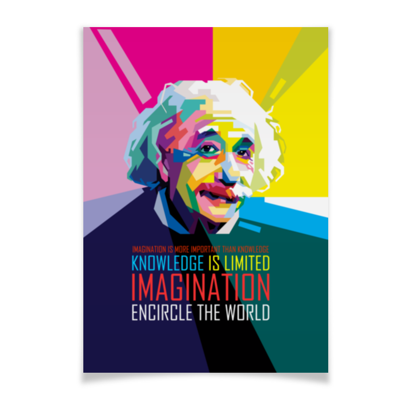 Printio Плакат A3(29.7×42) Альберт эйнштейн