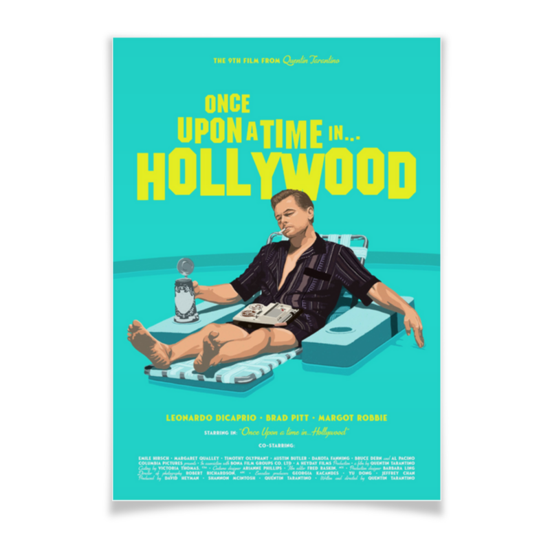 Printio Плакат A3(29.7×42) Однажды в голливуде / once upon time in hollywood printio плакат a3 29 7×42 однажды в голливуде