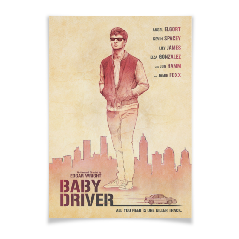 Printio Плакат A3(29.7×42) Малыш на драйве / baby driver