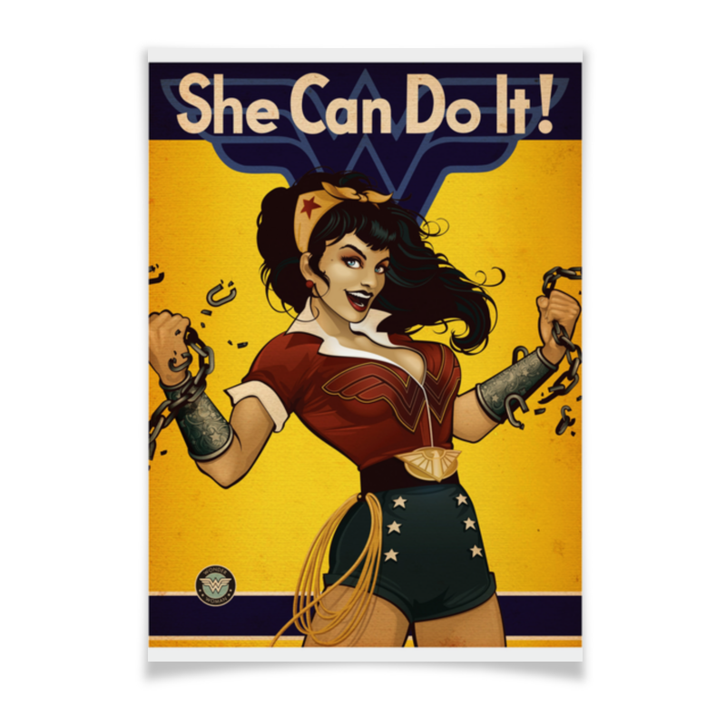 Printio Плакат A3(29.7×42) She can do it! printio плакат a3 29 7×42 stick it body