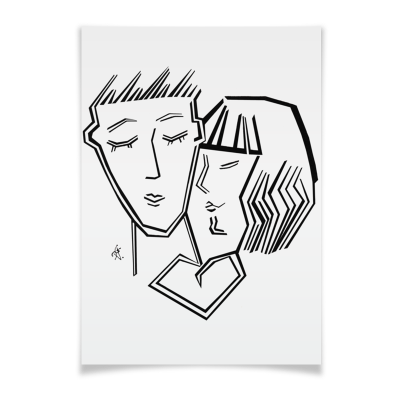Printio Плакат A3(29.7×42) Любовь цена и фото