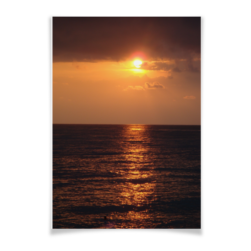 Printio Плакат A3(29.7×42) Ночное море цена и фото