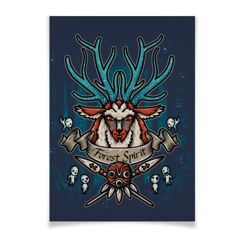 Printio Плакат A3(29.7×42) Forest spirit. лесной дух printio кружка пивная forest spirit лесной дух