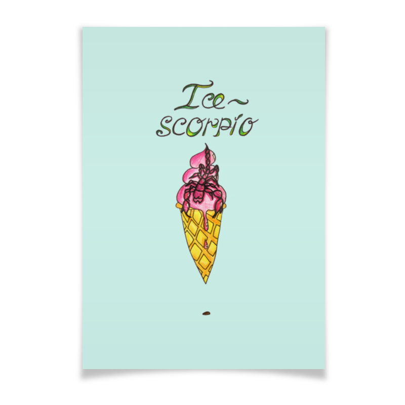 Printio Плакат A3(29.7×42) Сладкий скорпион