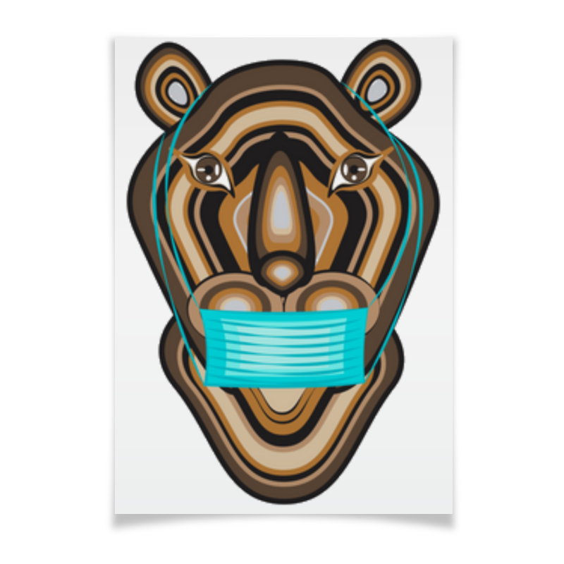 Printio Плакат A3(29.7×42) Тигр в маске