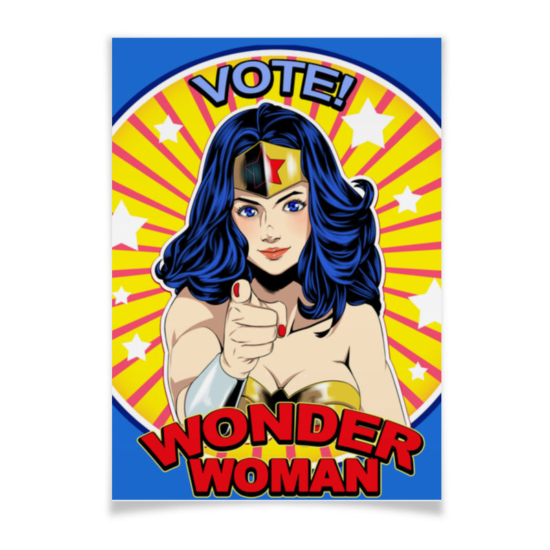Printio Плакат A3(29.7×42) Wonder woman