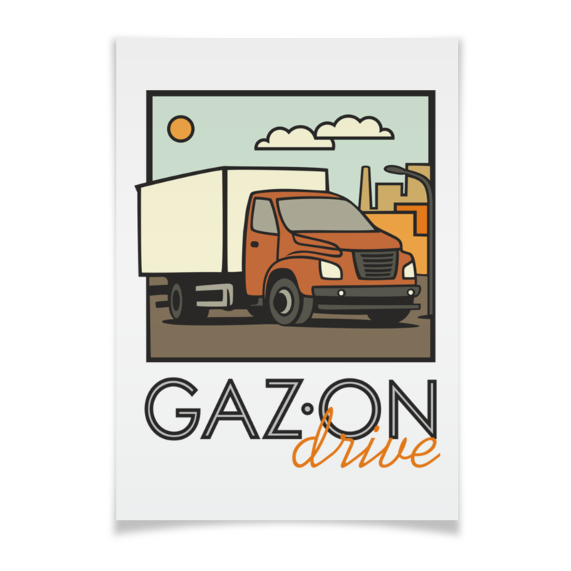 Printio Плакат A3(29.7×42) Gazon drive раковина некст
