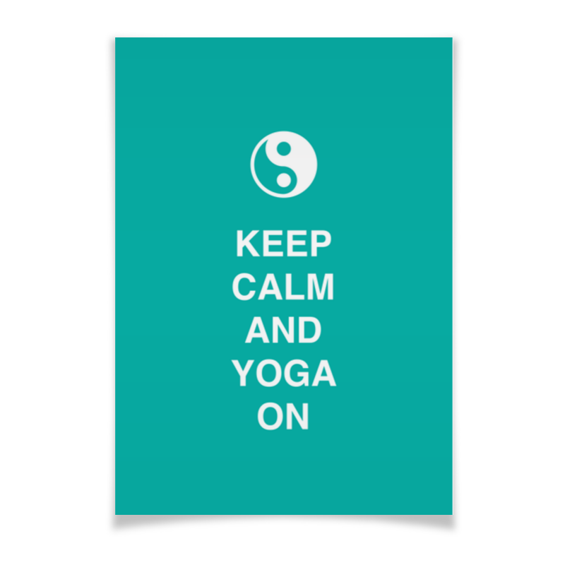 Printio Плакат A3(29.7×42) Keep calm and yoga on
