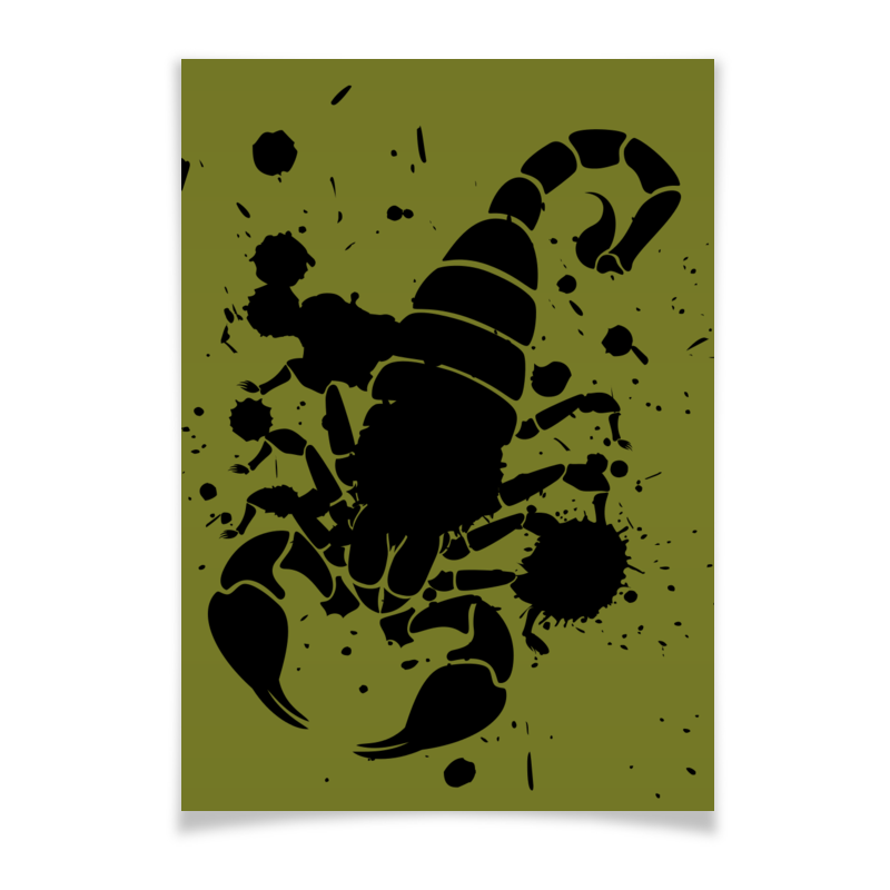 Printio Плакат A3(29.7×42) Скорпион (24.10-21.11)