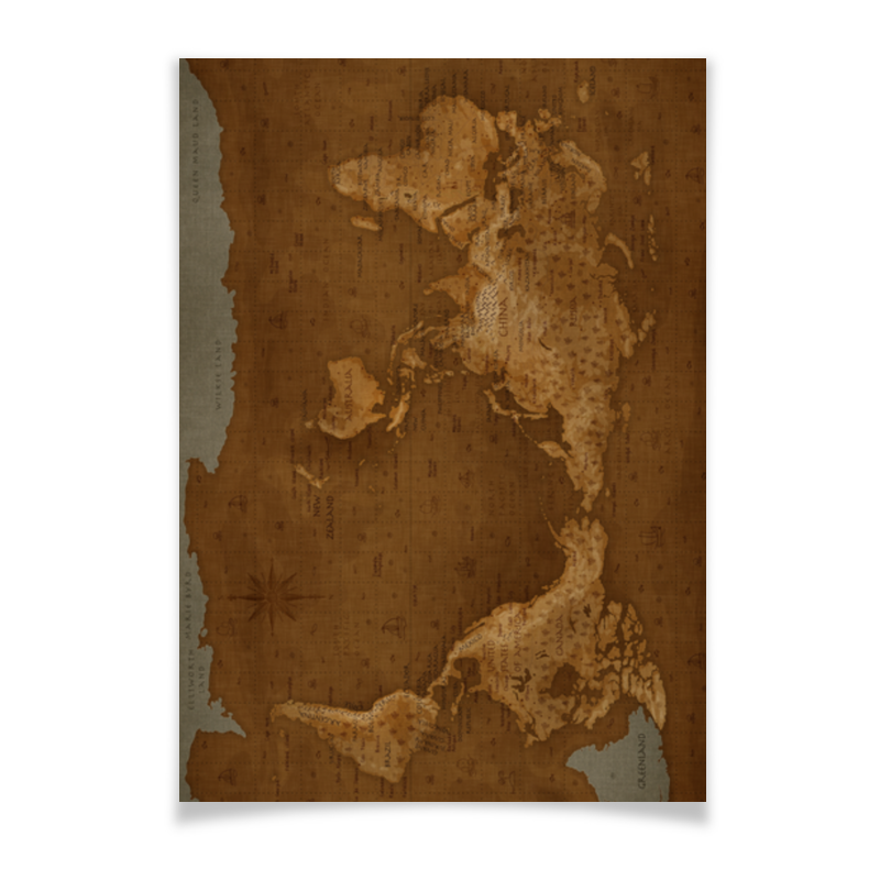 Printio Плакат A3(29.7×42) Карта мира