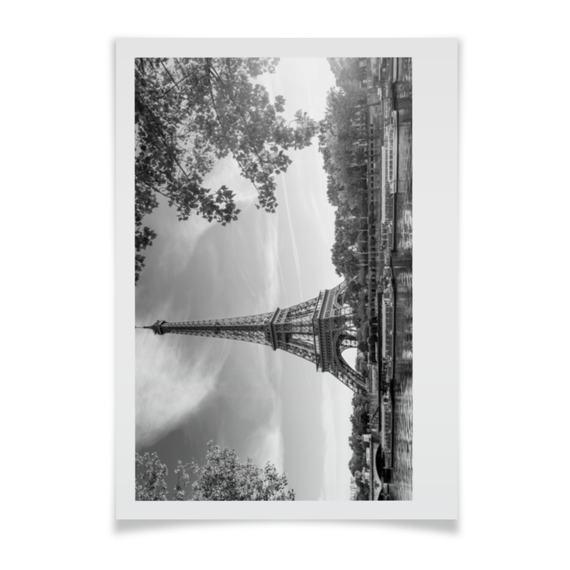 фриман джон черно белая фотография Printio Плакат A3(29.7×42) Плакат париж (горизонтальный)