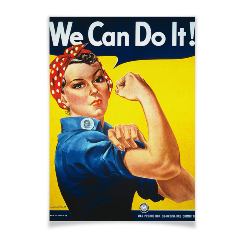 цена Printio Плакат A3(29.7×42) Плакат we can do it!
