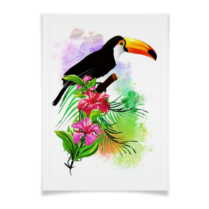 printio плакат a2 42×59 тропические птицы от зорго арт Printio Плакат A3(29.7×42) Тропические птицы от зорго арт.