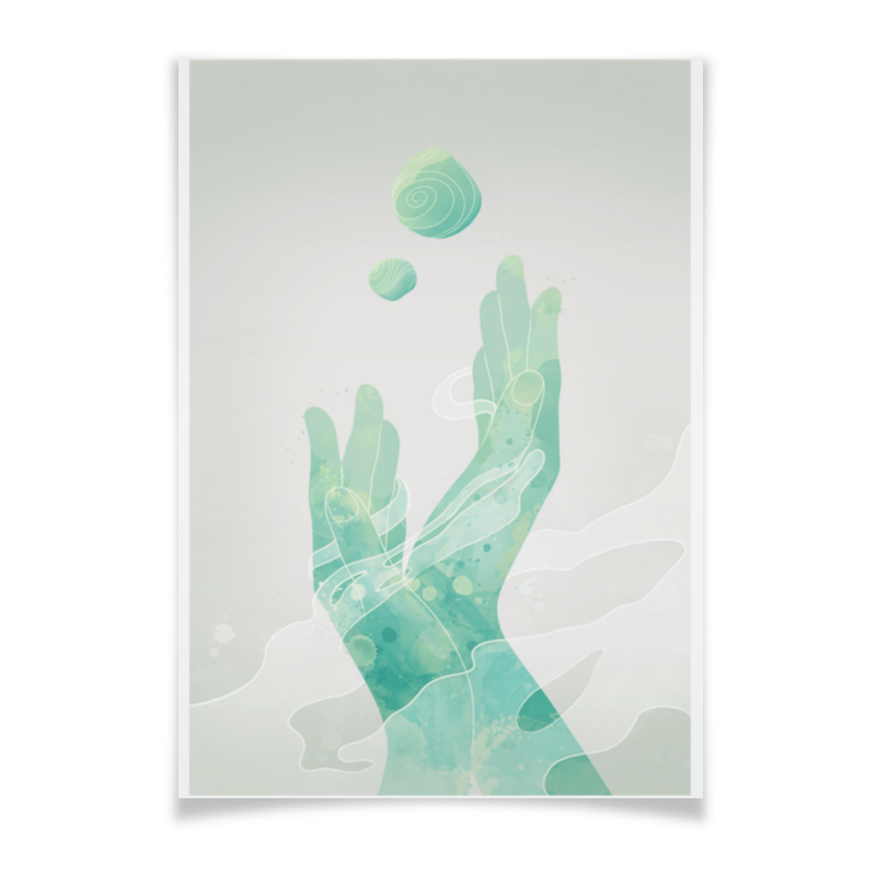 Printio Плакат A3(29.7×42) Абстракция руки