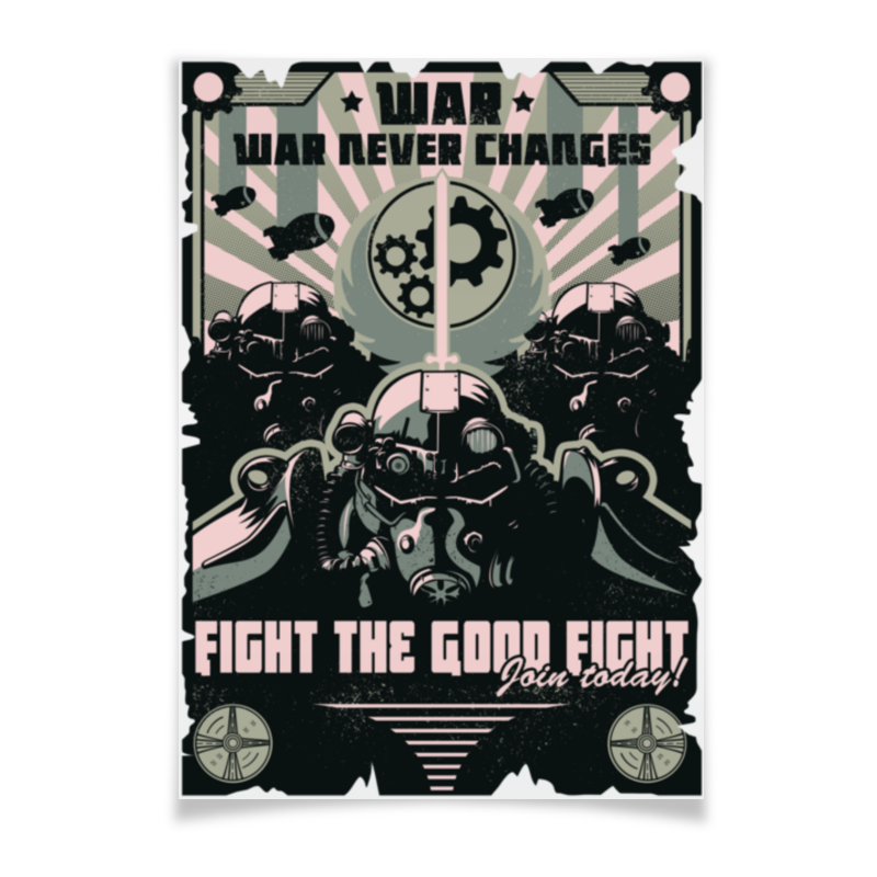 Printio Плакат A3(29.7×42) Война никогда не меняется