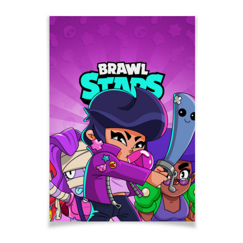 Заказать плакат в Москве. Плакат A3(29.7x42) BRAWL STARS BIBI от geekbox - готовые дизайны и нанесение принтов.