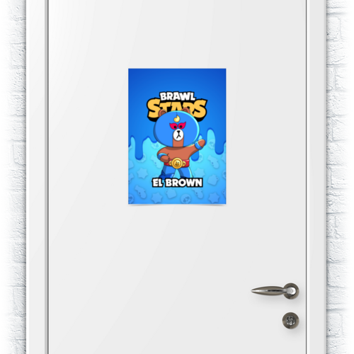 Заказать плакат в Москве. Плакат A3(29.7x42) BRAWL STARS EL BROWN от geekbox - готовые дизайны и нанесение принтов.