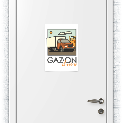 Заказать плакат в Москве. Плакат A3(29.7x42) GAZon drive от Владимир Федин - готовые дизайны и нанесение принтов.