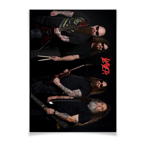 Заказать плакат в Москве. Плакат A3(29.7x42) Slayer 2016 от Илья - готовые дизайны и нанесение принтов.