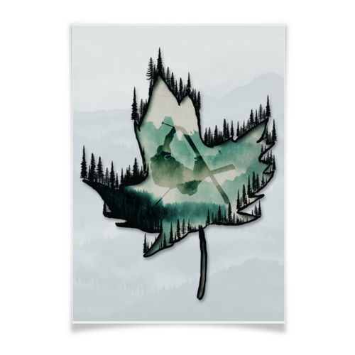 Заказать плакат в Москве. Плакат A3(29.7x42) Лыжи, фрирайд и горы от oneredfoxstore@gmail.com - готовые дизайны и нанесение принтов.
